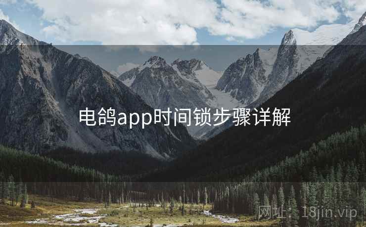 电鸽app时间锁步骤详解