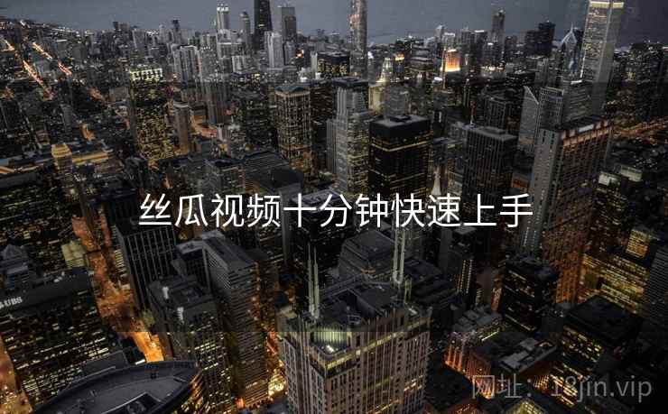 丝瓜视频十分钟快速上手