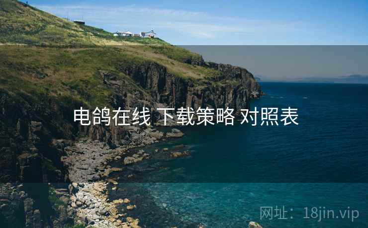 电鸽在线 下载策略 对照表