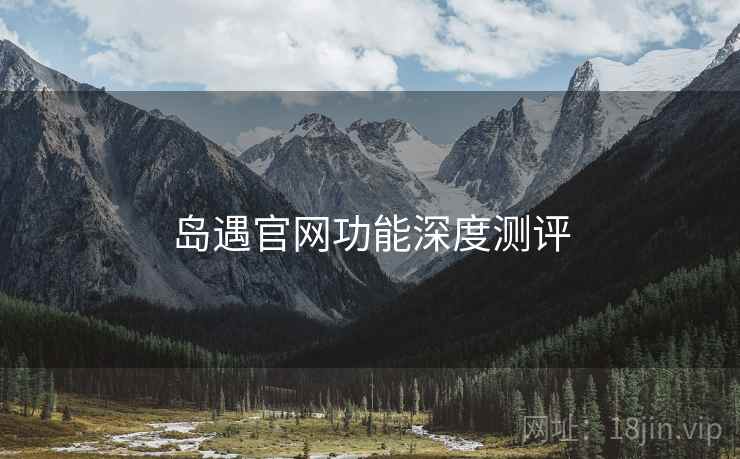 岛遇官网功能深度测评