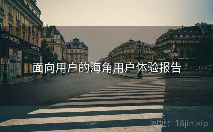 面向用户的海角用户体验报告