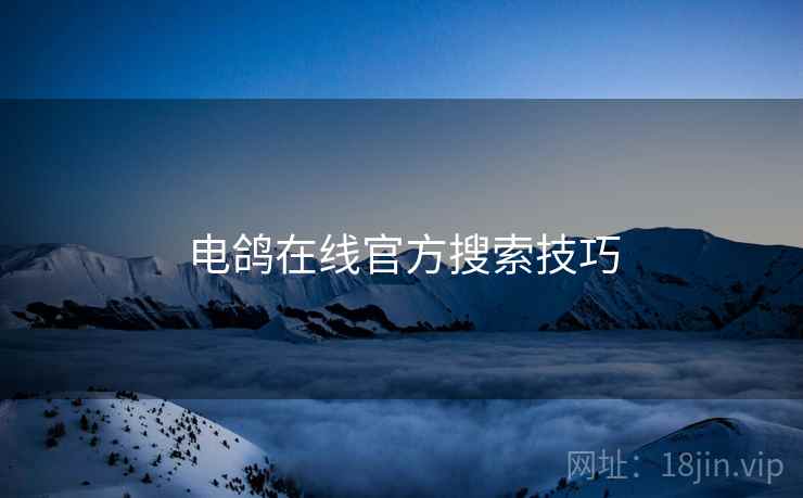 电鸽在线官方搜索技巧