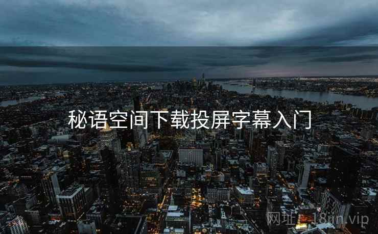 秘语空间下载投屏字幕入门