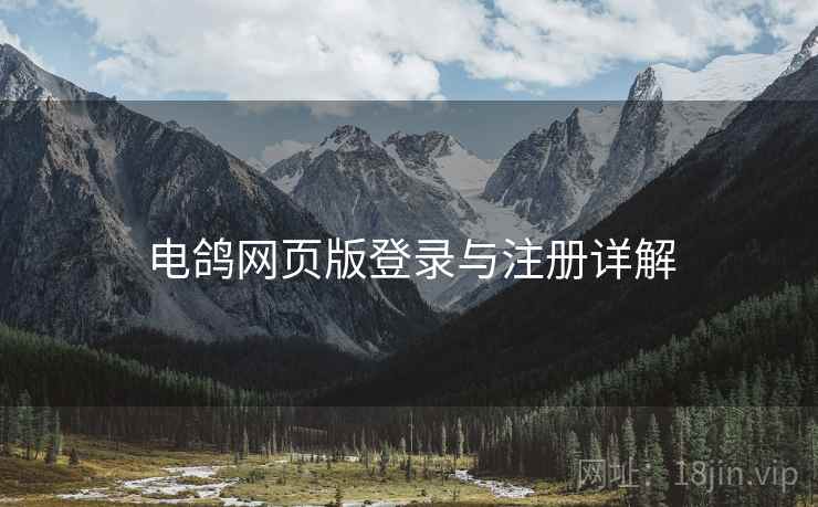 电鸽网页版登录与注册详解