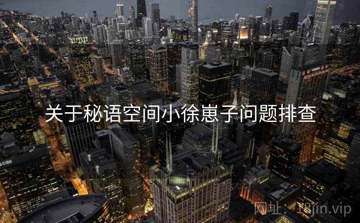 关于秘语空间小徐崽子问题排查